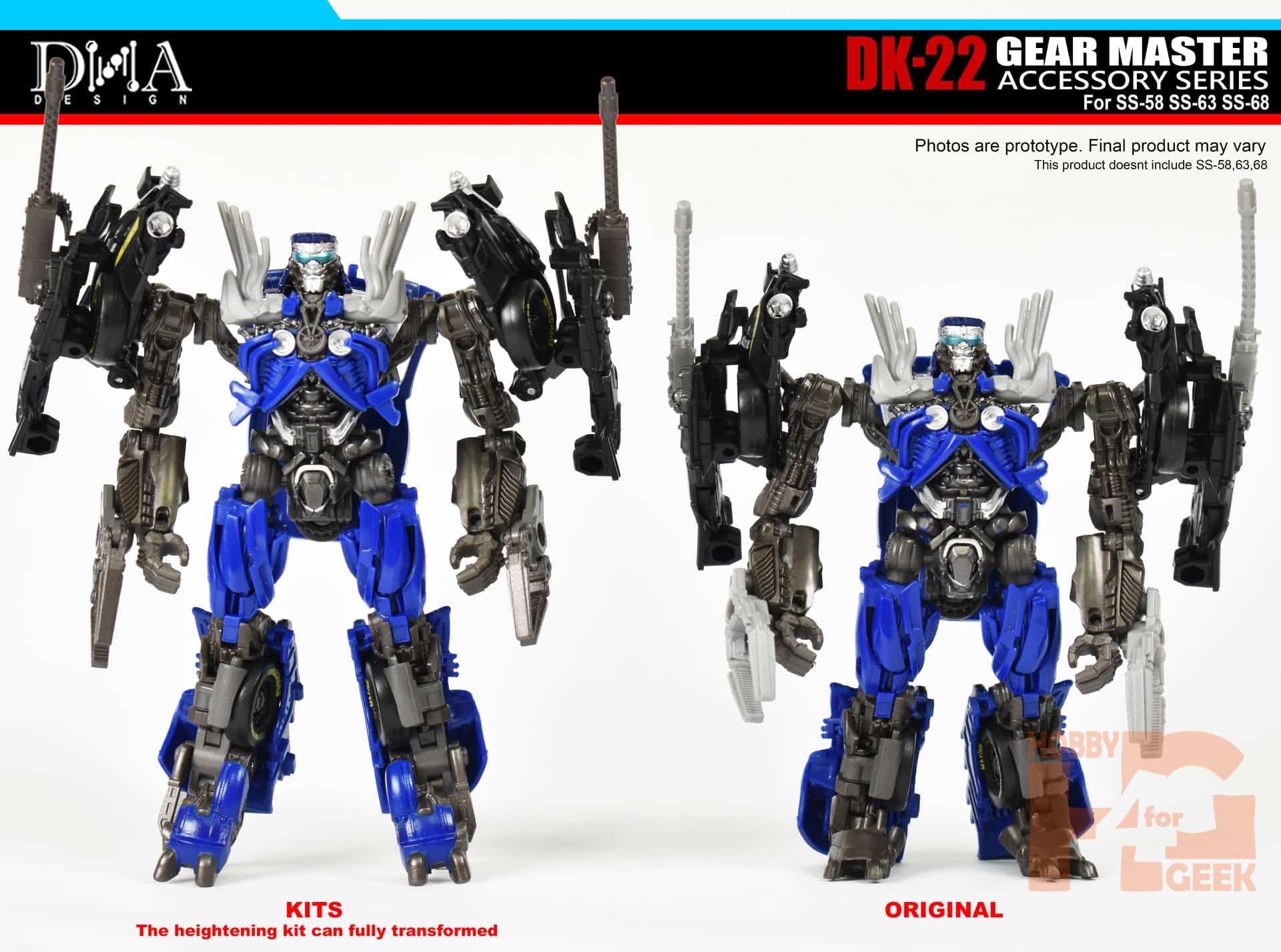 Dna Design Dk 22 Gear Master Upgrade Kit Para Ss 58 63 68