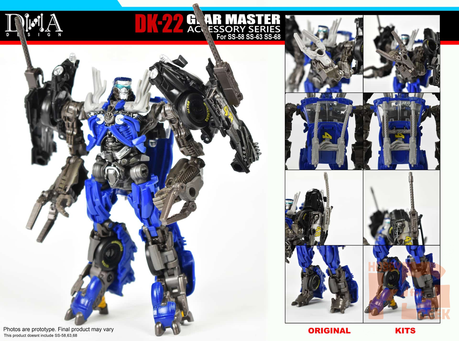 Dna Design Dk 22 Gear Master Upgrade Kit Para Ss 58 63 68