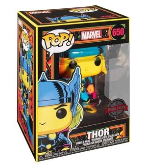 Figurine-Funko-Pop-Marvel-Black-Light-Thor-Avant-première-Fnac